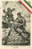 ** T2/T3 Il Nostro Valoroso Esercito - Sanita Militare, Umili Eroi / WWI Italian Military Art Postcard, Military Medics, - Sin Clasificación