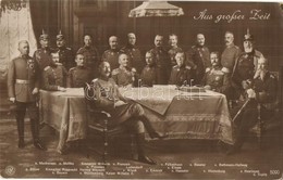 ** T2/T3 Aus Grosser Zeit. Kaiser Wilhelm II, Hindenburg With The Military Leaders Of WWI: Mackensen, Moltke, Bölow, Kro - Sin Clasificación