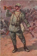 ** T2/T3 WWI Italian Military Art Postcard, Artist Signed. Sacchetti E C. 400-13. (EK) - Sin Clasificación