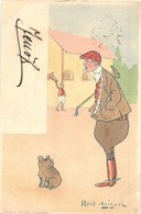T2/T3 1890 (Vorläufer!!!) Reit-Gigerl. Kanitz C. és Fiai, Budapest / Dandy Art Postcard (EK) - Non Classificati