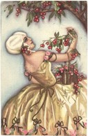 T2/T3 Italian Art Postcard, Lady. Ballerini & Fratini 203. Unsigned Chiostri (EK) - Non Classés