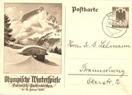 T2 1936 Olympische Winterspiele Garmisch-Partenkirchen / Winter Olympics In Garmisch-Partenkirchen; 6+4 Ga. S: Diebitsch - Non Classés