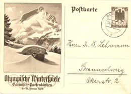 T2 1936 Olympische Winterspiele Garmisch-Partenkirchen / Winter Olympics In Garmisch-Partenkirchen; 6+4 Ga. S: Diebitsch - Unclassified