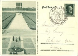 T2/T3 Feldpostkarte Zum Reichsparteitag / NSDAP German Nazi Party Propaganda, Swastika; 6 Ga. Adolf Hitler + 1937 Reichs - Unclassified