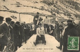 T2/T3 Sports D'Hiver. Le Départ - Course De Luges / Bobschlitten, Wintersport / Téli Sport, Szánkózók / Winter Sport, Sl - Zonder Classificatie