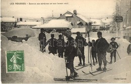 T2 Les Rousses, Service Des Dépéches En Skis (Hiver 1907) / Winter Sport, Skis Dispatches Service. TCV Card - Ohne Zuordnung