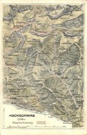 ** T2/T3 Map Of The Hochschwab Mountain In Upper Styria, Eastern Alps, Litho (EK) - Unclassified