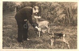 ** T1/T2 Der Führer Als Tierfreund. Photo Hoffmann 374. / Adolf Hitler NSDAP German Nazi Party Propaganda - Ohne Zuordnung