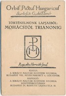 ** Orbil Pictul Hungaricul. Történelmünk Lapjaiból: Mohácstól Trianonig. Kiadja A Királyi Magyar Egyetemi Nyomda, Rajzol - Unclassified