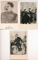 ** 7 Db MODERN Sztálint ábrázoló Motívumlap / 7 Modern Stalin Motive Cards - Non Classés