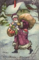 T2/T3 Üdvözlet A Mikulástól! / Christmas Greeting Card With Saint Nicholas. HWB Ser. 4464. (EK) - Non Classés
