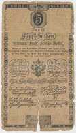 1806. 5G 'Bécsi Városi Bankócédula' Vízjeles Papíron T:IV Habsburg Monarchy 1806. 5 Gulden 'Wiener-Stadt Banco-Zettel' W - Sin Clasificación