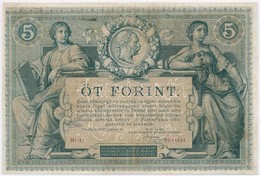1881. 5Ft / 5G 'Osztrák-Magyar Bank' Piros Sorszámozással T:III Restaurált 
Austro-Hungarian Monarchy 1881. 5 Forint / 5 - Sin Clasificación
