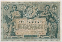 1881. 5Ft / 5G 'Osztrák-Magyar Bank' Piros Sorszámozással T:III Restaurált 
Austro-Hungarian Monarchy 1881. 5 Forint / 5 - Ohne Zuordnung