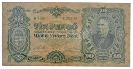 1929. 10P T:III
 Hungary 1929. 10 Pengő C:F
Adamo P8 - Non Classificati