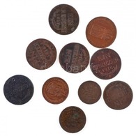 1816. 1kr Cu (7x) 'A', 'B', 'G' és 'S' Verdejelek + 1816A 1/2kr Cu + 1851A 1/2kr Cu + 1851B 1kr Cu T:2-3 - Zonder Classificatie