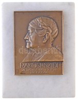 Csillag István (1881-1968) 1928. 'Rákosi Szidi -  Aetatis Svae' Br Plakett Márvány Alapon (59x76mm) T:2  Hungary 1928. ' - Sin Clasificación