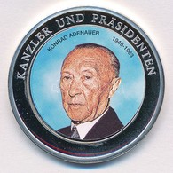 Németország DN 'Konrad Adenauer 1949-1963 - Kanzler Und Präsidenten' Ezüstözött, Részben Multicolor Emlékérem T:1
German - Non Classés