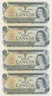 Kanada 1973. 1$ (4x) Sorszámkövetők T:I
Canada 1973. 1 Dollar (4x) Sequential Serials C:UNC - Non Classificati