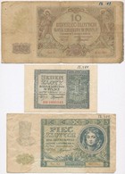 Lengyelország 1940. 10Zl + 1941. 1Zl + 5Zl T:III,III- Egyiken Ly.
Poland 1940. 10 Zlotych + 1941. 1 Zloty + 5 Zlotych C: - Sin Clasificación