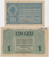Románia / Német Megszállás 1917. 50b + 1L T:I-,III Szép Papír
Romania / German Occupation 1917. 50 Bani +  Lei C:AU,F Fi - Non Classés