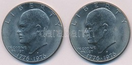 Amerikai Egyesült Államok 1976D 1$ Cu-Ni 'Bicentennial' (2x) T:2
USA 1976D 1 Dollar Cu-Ni 'Bicentennial' (2x) C:XF - Non Classificati