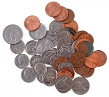 Amerikai Egyesült Államok 48db-os Fémpénz Tétel, Nagyrészt Különféle évjárat Illetve Verdejel T:1--d3
USA 48pcs Of Coins - Ohne Zuordnung