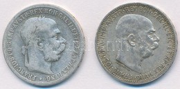 Ausztria 1893-1915. 1K Ag 'Ferenc József' (2xklf) T:1-,3
Austria 1893-1915. 1 Corona Ag 'Franz Joseph' (2xdiff) C:AU,F - Non Classés
