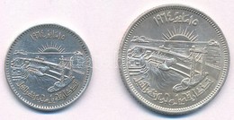 Egyiptom 1964. 5p Ag 'Nílus Mederszabályozása' + 10p Ag 'Nílus Mederszabályozása' T:2
Egypt 1964. 5 Piastres Ag 'Diversi - Non Classificati