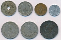 Románia 1906-1951. 7db-os Vegyes Fémpénz Tétel, Közte 1906. 10b Cu-Ni; 1951. 1L Al T:2,2-
Romania 1906-1951. 7pcs Of Var - Sin Clasificación