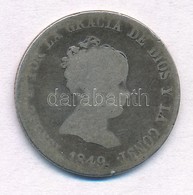 Spanyolország 1848CL 4R Ag 'II. Izabella' (4,88g) T:3 Patina
Spain 1848CL 4 Real Ag 'Isabel II' (4,88g) C:F Patina
Kraus - Non Classés