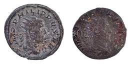 Római Birodalom 2db-os Vegyes I. Philippus Rézpénz Tétel T:2-
Roman Empire 2pcs Of Various Copper Coins From Philip I C: - Non Classés