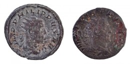 Római Birodalom 2db-os Vegyes I. Philippus Rézpénz Tétel T:2-
Roman Empire 2pcs Of Various Copper Coins From Philip I C: - Unclassified