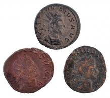 Római Birodalom 3db-os Vegyes II. Claudius Gothicus Rézpénz Tétel T:2-,3
Roman Empire 3pcs Of Various Copper Coins From  - Ohne Zuordnung