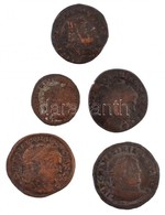 Római Birodalom 5db-os Vegyes Maximianus Rézpénz Tétel T:2-,3
Roman Empire 5pcs Of Various Copper Coins From Maximianus  - Unclassified