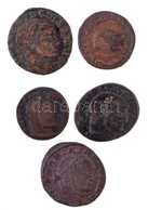 Római Birodalom 5db-os Vegyes Rézpénz Tétel, Közte Licinius, Maxentius, Maximinus T:2-,3
Roman Empire 5pcs Of Various Co - Non Classés