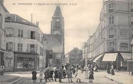 92-SURESNES- L'EGLISE ET RUE EMILE-ZOLA - Suresnes