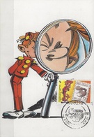 107-04 - 2302 Carte Maximum FDC Spirou Robbedoes - 08-10-1988 - 6000 Charleroi - 1981-1990