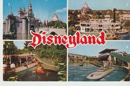 C.P. - DISNEYLAND - MULTIVUES - 4 VUES - SLEEPING BEAUTY'S CASTLE - MARK TWAIN - JUNGLE CRUISE - SUBMARINE RICE - Disneyland