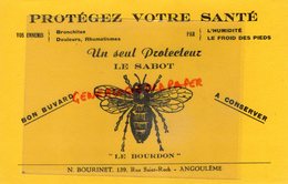 16- ANGOULEME - RARE BUVARD N. BOURINET 139 RUE SAINT ROCH- LE SABOT - LE BOURDON- PROTEGEZ VOTRE SANTE-BRONCHITE - Chemist's