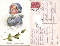 591984,tolle Künstler AK Karl Feiertag Mädchen Muff Weihnachten Pub B.K.W.I. 3198-6 - Feiertag, Karl