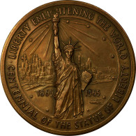 United States Of America, Médaille, Centenaire De La Statue De La Liberté - Other & Unclassified