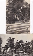 Lot 2 Photos 13 X 18 . HIPPISME .  COURSE DE SAUT D' OBSTACLES   (Photo A.F.P. = Agence France Presse ) - Sports