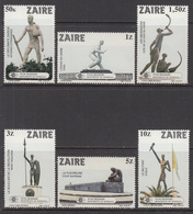 1983 Zaire Tourism Kinshasa Monuments  Complete Set Of 6 MNH - Ungebraucht