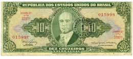 Delcampe - BRASILE - ANNO 1918 - 10 CRUZEIROS - QUALITA' B -  SERIALE 015998 - 3797A WYSIWYG - GETULIO VARGAS - Brésil