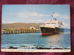 Great Britain 1969 Postcard " M.V. Columba Ship At Craignure Pier, Isle Of Mull " To England - Machin Stamp 4d - Unclassified