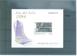 ESPAÑA PRUEBA Nº 31  DIA DEL SELLO 1994  EDIFIL - Essais & Réimpressions