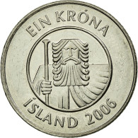 Monnaie, Iceland, Krona, 2006, TTB+, Nickel Plated Steel, KM:27A - Island