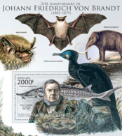 Togo  2012  JohannFriedrich Von Brandt  , German Naturalist, Fish, Bat - Togo (1960-...)