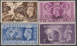 1948 LONDON  OLYMPIC  MNH STAMP SET FROM GREAT BRITAIN OVER PRINT TANGIER - Ete 1948: Londres